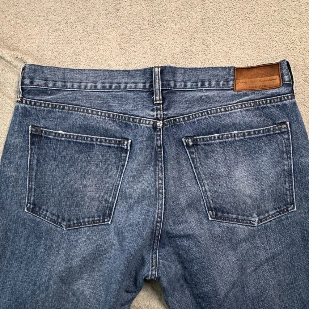 J Crew 770 Straight Fit Jeans Mens Tag Size W36 L32 Blue Kaihara Denim EUC‎ - Picture 11 of 11